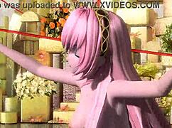Megurine Luka's big tits ass and pussy fully nude mod reveal