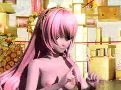 Megurine Luka's big tits ass and pussy fully nude mod reveal