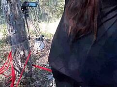 Outdoor milf preview: blowjob, bondage, then creampie finish