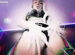 Pierced goth Luna Luxe rides cock hard gets face fucked and facial cumshot