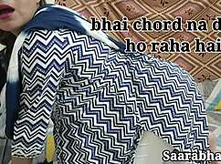 saara tempts step-brother's return with deep moans