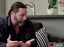 hey, that cute teen leia rae shares her boyfriend's thing with stepmom tiffany fox for some group fun