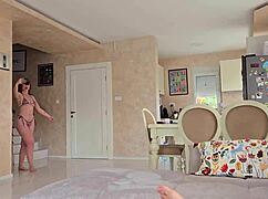 she waited for coworker but lover bent her over for facial cumshot