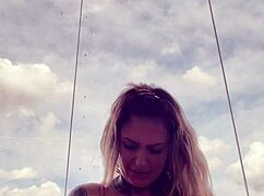 Tattooed Woman In See-Through Top Hard Nipples Wet Pussy Almost Kicked Out Gym Horny Usa