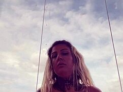 Tattooed Woman In See-Through Top Hard Nipples Wet Pussy Almost Kicked Out Gym Horny Usa