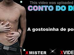 Amateur beauty from Porto in casual showcase