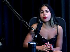 gaby oliveira's first anal sex video as couple vs producer... see-through red lingerie bdsm!