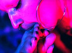 my huge feet get licked first time ever in life!!