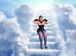 granny carmen gets licked and dicked missionary then doggystyle with double cumshots from her dream guy