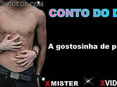 Amateur beauty from Porto in casual showcase