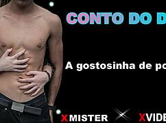 Amateur beauty from Porto in casual showcase