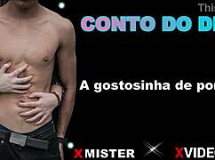 Amateur beauty from Porto in casual showcase