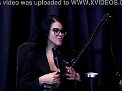 gaby oliveira's first anal sex video as couple vs producer... see-through red lingerie bdsm!