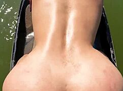 wanna see this big ass latina milf get fucked hard on jet ski in public water