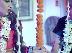 Young Indian Couple's Suhaag Raat First Night Missionary Doggystyle Creampie Sex Dirty Hindi Audio