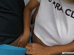 Busty Black Babe, Can She Take That Monster Cock Publicly?!