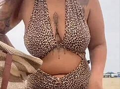 Went to beach in dress no panties guy approached we talked dirty then fucked hard