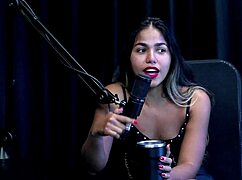 gaby oliveira's first anal sex video as couple vs producer... see-through red lingerie bdsm!