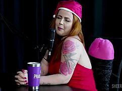 Isadora Closel swings wild with Tifany Rocha and Raphaela Savanah in sheer red casting part 2