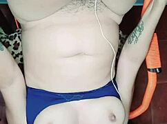 huge dildo stretches deep and milks squirt from juicy pussy