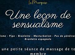 French solo handjob lesson with gentle praises?