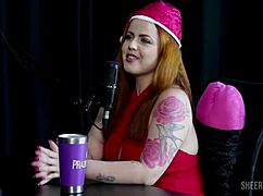 Isadora Closel swings wild with Tifany Rocha and Raphaela Savanah in sheer red casting part 2