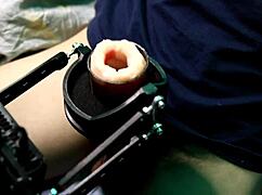 Latina Oiled Muscular Bodybuilder Machine Fucks Moans Loud