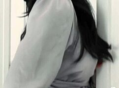 chloe surreal squirts juicy relief while nicole doshi dives into wet roommate pussy