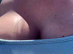 Artemisia Love Struts Outdoors Bra-Free With Huge Tits Bouncing Horny Italian Milf Style!