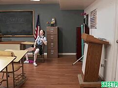 myra moans wildly as teacher fucks her student dreams