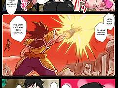 Rikka Kai Chijo Gine and Celipa Fasha tail fuck in steamy lesbian hentai comic action