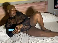 Blonde Nigerian Model Craves Big Cock, Delivers Sexy Deep Blowjob Passionately