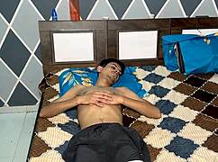 Amateur step SIS shares cramped room with horny step BRO leading to secret ass grabs and tit teases all night long