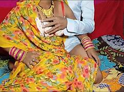 desi village wife in yellow saree gets hard fucked close up with dirty talk 🔥👗