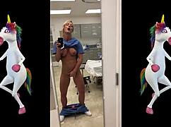 damn, big ass tattooed latina rides her roommate's bbc doggystyle in dorm 😈🍑🔥