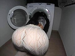 Stepsis round ass seduces my monster cock into juicy creampie doggystyle