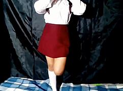 morra chavita mexicana masturbates hard after school with that real homemade big ass 😏