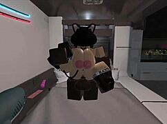 oh god this submissive whore loves taking that massive bbc in roblox condo