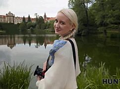 hunt4k. cute blonde daruma rai's tight pussy stretched by monster cock