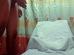Homemade couple slams long hair pussy in hardcore fuck session.