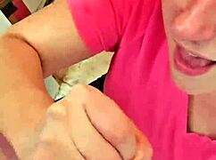 oh wow... her deepthroat on him is just too fuckin cute 😍
