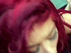 petite redhead slut takes rough pounding then cumshot on pretty face real orgasm hits