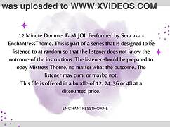 f4m femdom commands your jerk off to explosive orgasm control