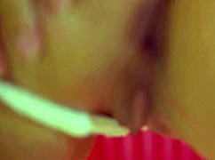 Busty latina teen's first huge anal creampie shock