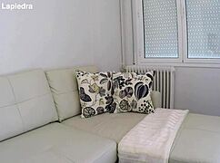 How does this little slut squirt saliva everywhere while sucking sofa juices?!