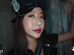 damn these two naughty guards can't resist seducin' this big dick prisoner with their toys...