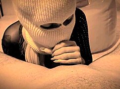 Deepthroat blowjob gagging on cock ends with massive pov cumshot creampie