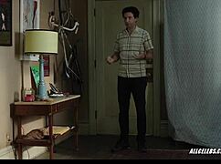 jemima kirke bares her nude milf tits in girls s06e01 handjob scene