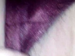 my soaked satin panties cling to my fat wife's dripping wet pussy