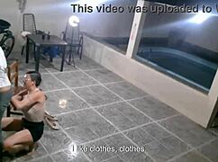 A beggar asks for recyclables and scores wet pussy ride from the horny housewife.